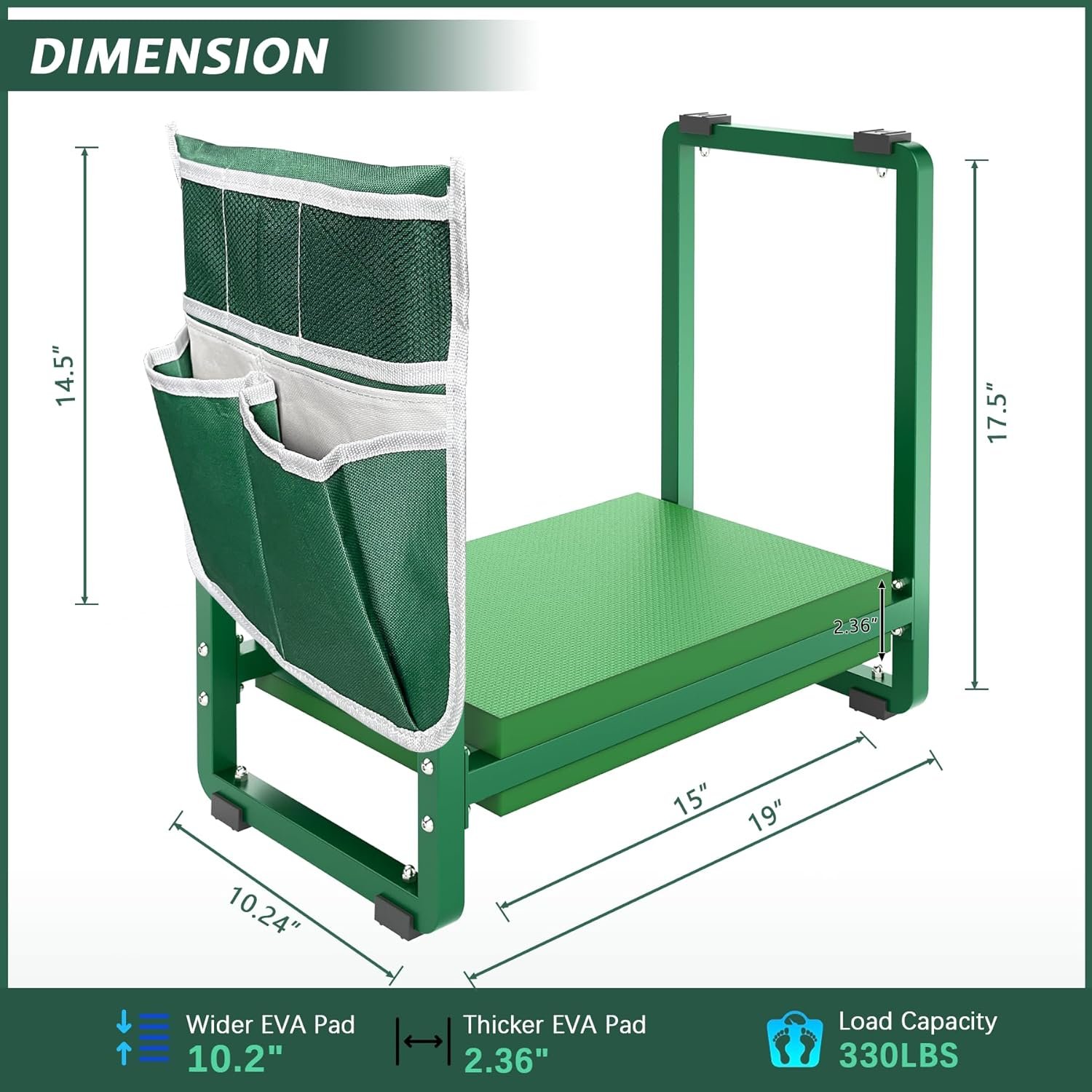 Extra-Wide Garden Kneeler Bench