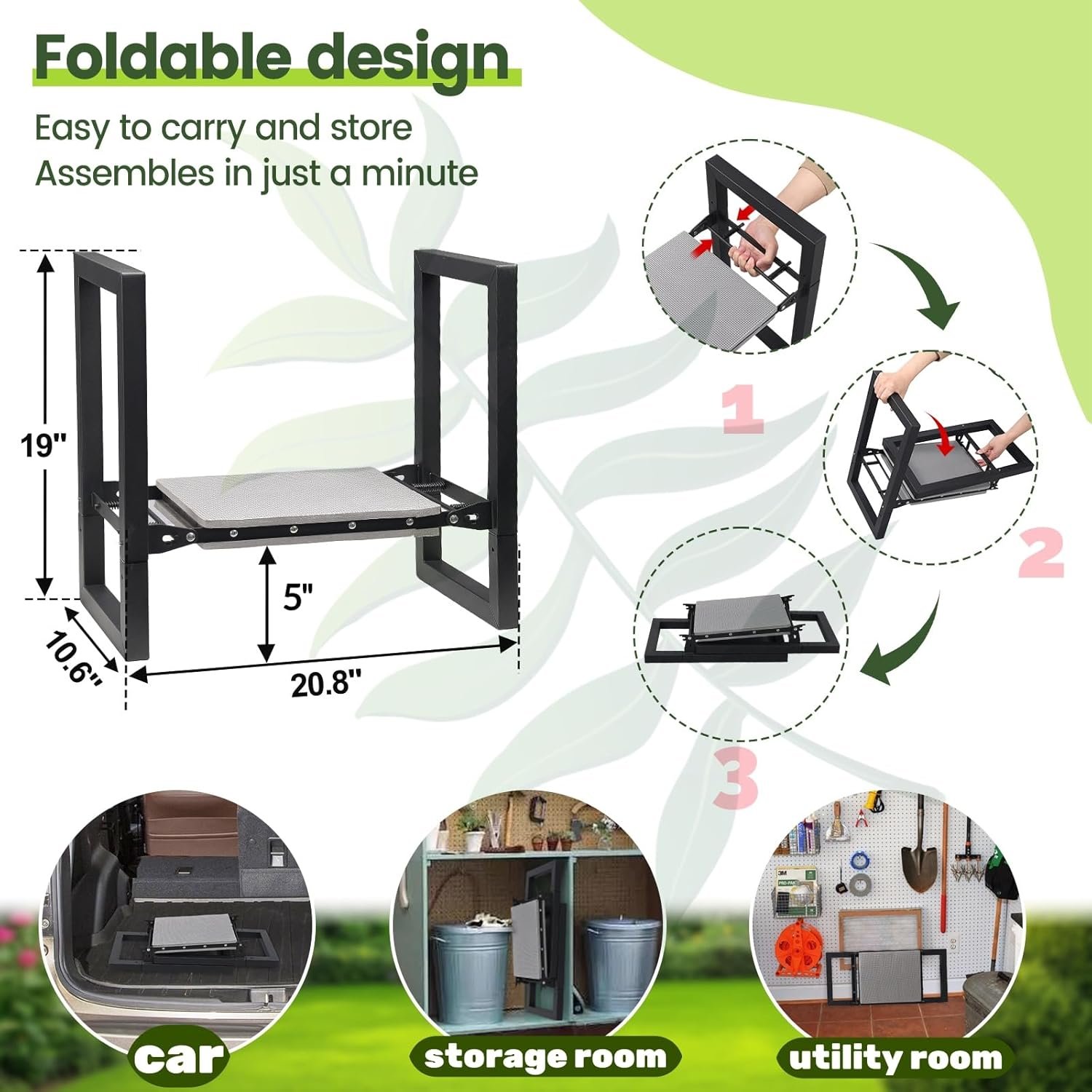 Folding Garden Kneeler and Seat