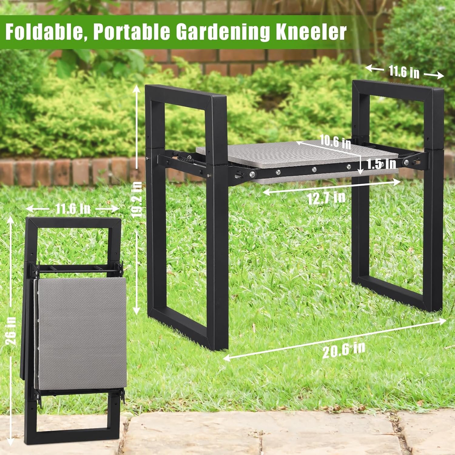 Wide Garden Kneeler and Seat