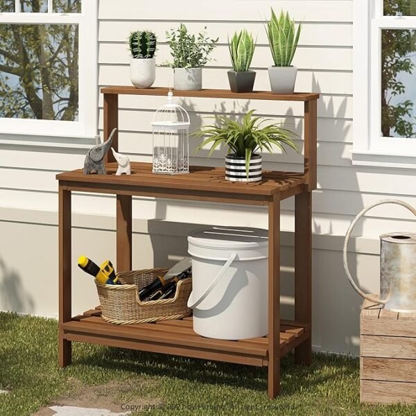 Outdoor Hardwood Potting Bench